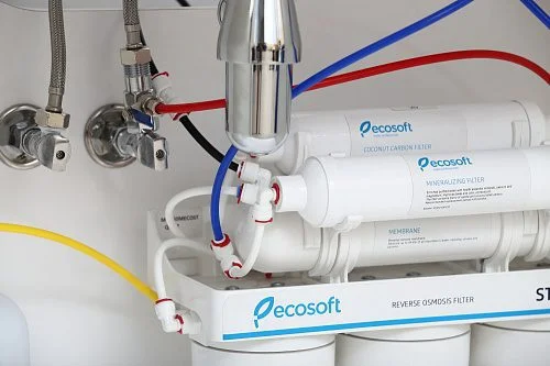 Фильтр обратного осмоса Ecosoft Standard с минерализатором подключение