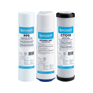 Комплект картриджей Ecosoft для тройного фильтра без коробки