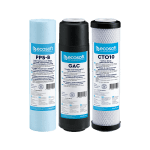 Улучшенный комплект картриджей Ecosoft 1-2-3 для фильтра обратного осмоса без коробки