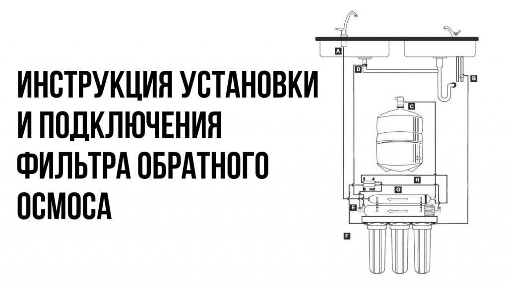 Инструкция установки и подключения фильтра обратного осмоса