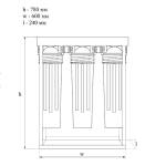 Комплект фильтров ​SVOD ХВП 3_OFST_BB20 размеры