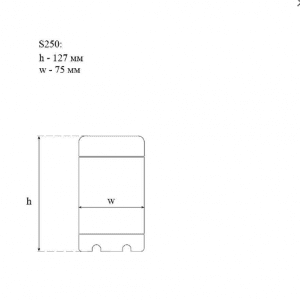 Сменный картридж для антинакипного фильтра SVOD-AS s250 размеры