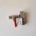 Адаптер+шаровый вентиль, краник комплект подключения