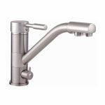 Трёхпозиционный смеситель с верхней ручкой GLOBUS LUX GLLR STST — никель