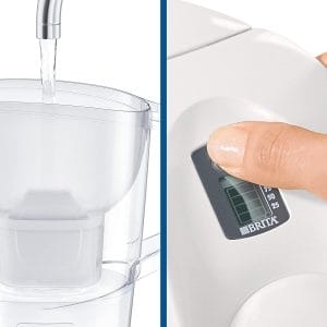 Фильтр-кувшин Brita Aluna XL Memo белый вид сверху