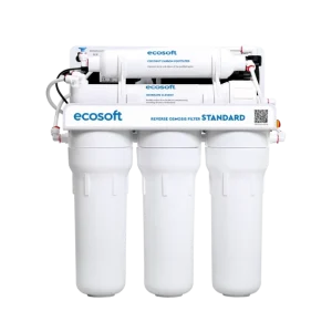 Фильтр обратного осмоса Ecosoft Standard с помпой вид спереди
