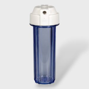 Корпус магистрального фильтра Organic 10 прозрачный с двумя кольцами (OEM-H6014CW-04N)